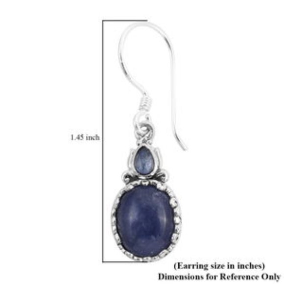 BALI LEGACY Tanzanite Earrings in Sterling Silver 10.60 ctw NWT - Picture 4 of 12